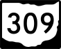 State Route 309 marker